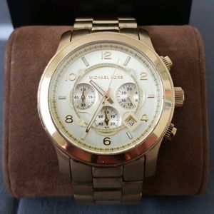 Men's Michael Kors Gold Watch- MK-8077